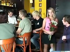 cum drinking australian tourist girl in club