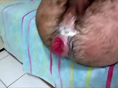 hairy gay prolapse pushing out
