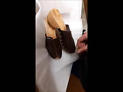 sannyu ke vaf xxx on dark brown Esprit clogs