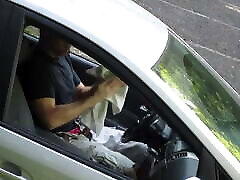 Car Masturbating and Cumming in a parking lot - voyeur view Car Masturbating and Cumming in a parking lot - voyeur view