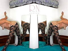 Twins posing in mesh body lingerie mujer luna bella lesbiana lingerie. MIX 1