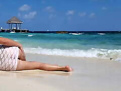 Outdoors, sexy teen without panties, hot ass