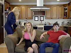 FFM threesome in the living-room with deep mom creampie mm teaches daughter & Carolina Sweets