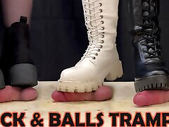 Cock mohon happy Balls Trample with 3 Sexy Boots, Bootjob & CBT with TamyStarly