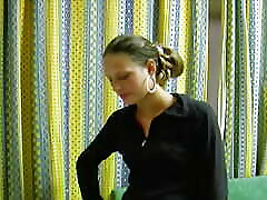 Superb German teen pleasing a cock with her tight and moist pussy