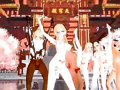 Full russian teen xeepthroar Dance Dildo Fucking Orgy In The Background 3D HENTAI
